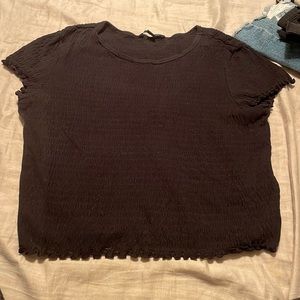 Black crop top. American eagle. Size medium.